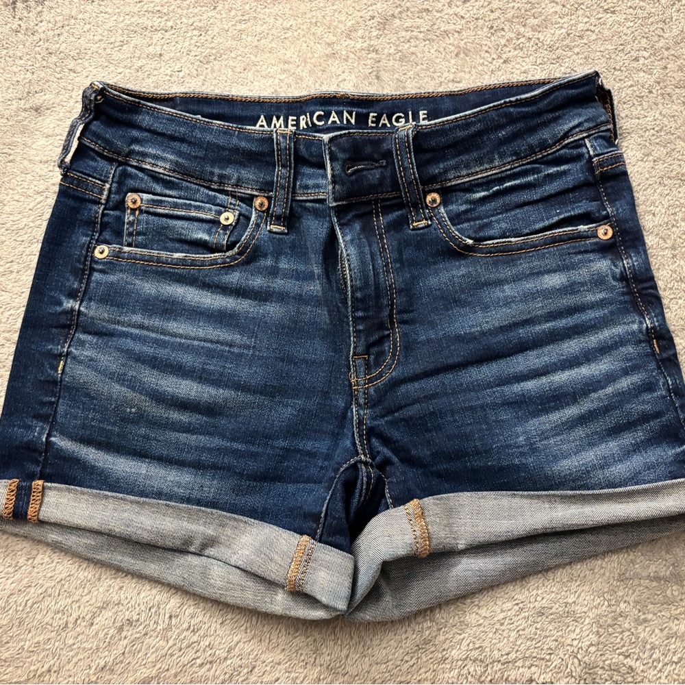 American Eagle Outfitters Dark Blue Jean Shorts